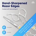 thumbnail image 3 of Equinox Razor Edge Barber Scissors 6.5 Inch Hair Cutting Shears Stainless Steel, 3 of 7