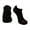 Black, variant on Reacs Acrylic Quarter Socks - White