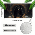 thumbnail image 2 of 1 Pcs 2D Flat License Plate Covers & Frames, Black Bear For Decorative Front, Waterproof For Decoration Aluminum License Plate Covers & Frames Cover For Men Women, 12" X 6", 2 of 7
