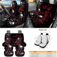 thumbnail image 4 of KUIFORTI Rose Skull Automobile Seat Cover Sets 15 Pack Automotive Rear Front Seat Protector All-Season Protection Wear-Resistant Fit Most Car, Truck, Suv, or Van, 4 of 7