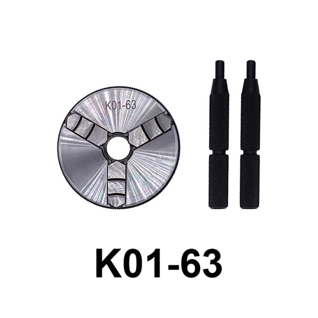 K01-63 50 80 Lathe Mini Chuck 3 Jaws Woodworking Hand Chuck With Mounting Thread Screw Rod Self-Centering Lathe Chuck Tool ,Used for Long Time