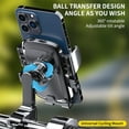 thumbnail image 6 of SNGMN Motorcycle Phone Mount - 360° Rotatable Bike Phone Holder with One-Touch Lock, Universal 4.7-6.7" Phone Bracket for Motorcycle, Bicycle & Car, 6 of 9