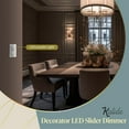 thumbnail image 3 of TOPGREENER Kalide Dimmer Light Switch, LED Dimmer Switch, Full Range Dimming, Single Pole/3-Way, 120VAC, 60Hz, 300W LED/CFL, Neutral Wire Not Required, Wall Plate Included, White, 3 of 5