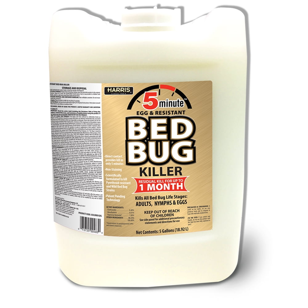 Harris 5 Minute Bed Bug Killer, 5 Gallon