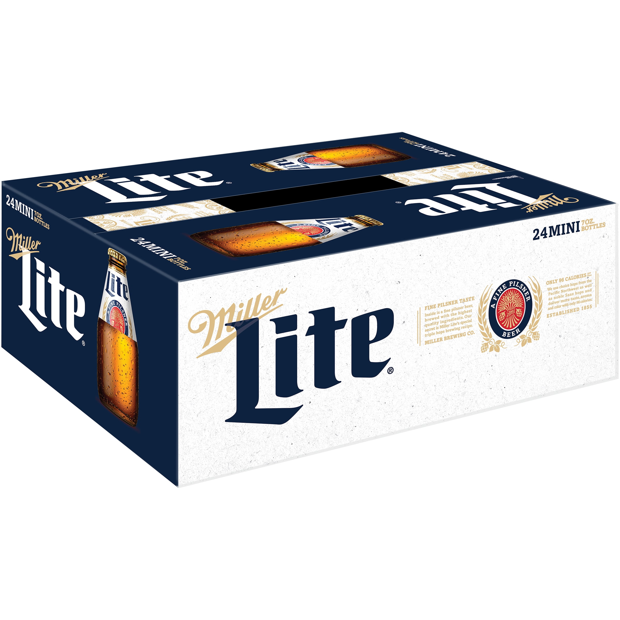 Miller Lite Lager Beer, 24 Pack, 7 fl oz Bottles, 4.2 ABV