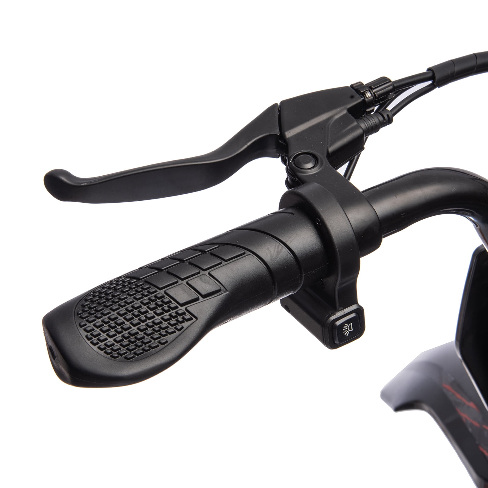 36V Electric Dirt Bike, Kids Ride on Motorcycle with LED Headlight, Leather Seat, Disc Brake
