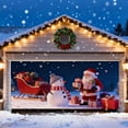 thumbnail image 3 of Liyamei Large Garage Door Banner For Outdoor Holiday Double Xmas Yard Sign With Reinforced Edges And Festive Designs, 3 of 5