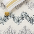thumbnail image 5 of SAFAVIEH Soho Angela Zig-Zag Area Rug, Ivory/Gray, 6' x 9', 5 of 7