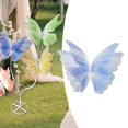 thumbnail image 1 of Mariposa Artificial Gigante Flor de Gasa Decoración para Pared Y Centro de Mesa con Diseño Elegante Y Llamativo Adecuado para Fiestas Y Jardín Azul, 1 of 8