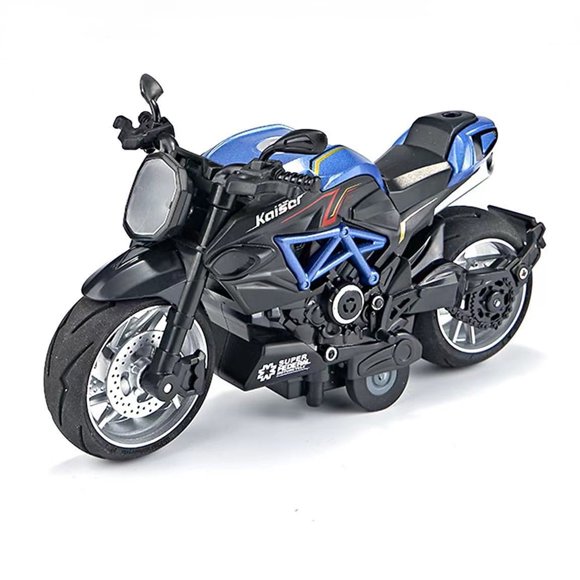 CSCHome Kids Pull Back Motorcycle Toys with Music and Lights Motorcycle Toys for 3-12 Years Old Boys and Kids