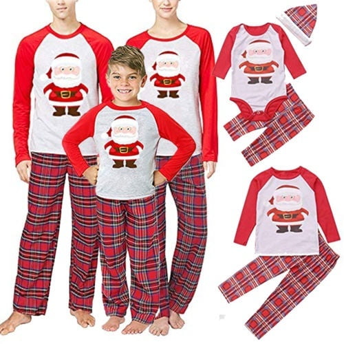 Meihuida Uk Family Matching Adult Women Kids Christmas Pyjamas Nightwear Pajamas Sets Walmart Com Walmart Com