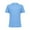 Blue, variant on Cuoff Men's casual solid color V-neck gentleman's business short-sleeved fitness T-shirt Gray M