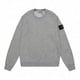 thumbnail image 3 of Classic Stone Correct Version Solid Color Round Neck Badge Long Sleeve Unisex Sweatshirt Island Couple Style, 3 of 5