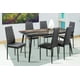 thumbnail image 1 of Comedor Tulum 6 Sillas en Negro Tubular y Cristal MOBILKRAFT Comedor Tulum 6 Sillas Negro Rectangular y Cristal, Estilo Contemporáneo en Color Negro, 1 of 4