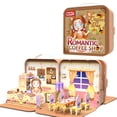 thumbnail image 1 of Kids 3D Puzzle Book and Toy Set DIY Coffee Shop Pop-up Book Puzzle Cognition Educational, 1 of 8