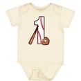 thumbnail image 3 of Inktastic Baseball First Birthday One Year Old Boys or Girls Baby Bodysuit, 3 of 5
