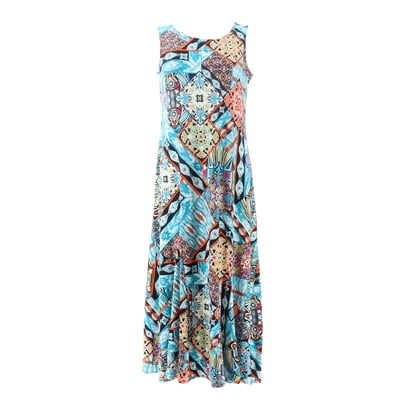 Attitudes Renee Petite Printed Godet Maxi Dress Jamaica | Ubuy