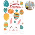 thumbnail image 2 of Calcomanías De Pared De Conejito De Huevo De Pascua Para Decoración Del Hogar Pegatinas De Animales De Dibujos Animados Impermeables De Seguridad Para La Tienda De La Sala De Estar matsuzay HA034563-00, 2 of 6