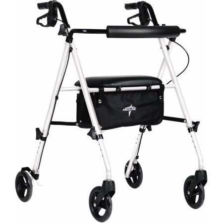 Medline Ultra Light Rollator, Pearl Whit