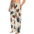 thumbnail image 2 of Disketp Roosters And Chickens Men'S Pajama Pants - Ultra Soft Fleece Sleep And Lounge Pants (Size: S-Xxl), 2 of 9