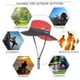 thumbnail image 5 of UV Protection Wide Brim Sun Hats, Foldable Sunshade Sun Ponytail Cap Wide Brim Quick Drying Breathable Packable Bucket Hat With Chin Strap for Travel Fishing Outdoor activities, etc, 5 of 5