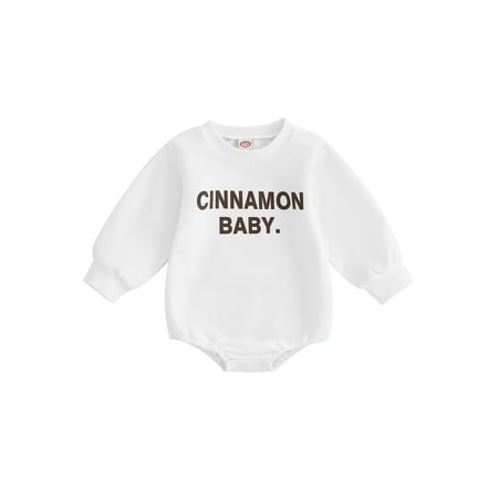 

Wassery Baby Boys Girls Romper Onesie Jumpsuits Long Sleeve Round Neck Letter Print Bodysuit 3M 6M 12M 18M 24M Infant Autumn Clothes 0-24 Months