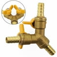 thumbnail image 1 of Heavy and Thick Brass 3 Way Y Shaped Shut Off Ball Valve 10mm Hose Bar, 1 of 10