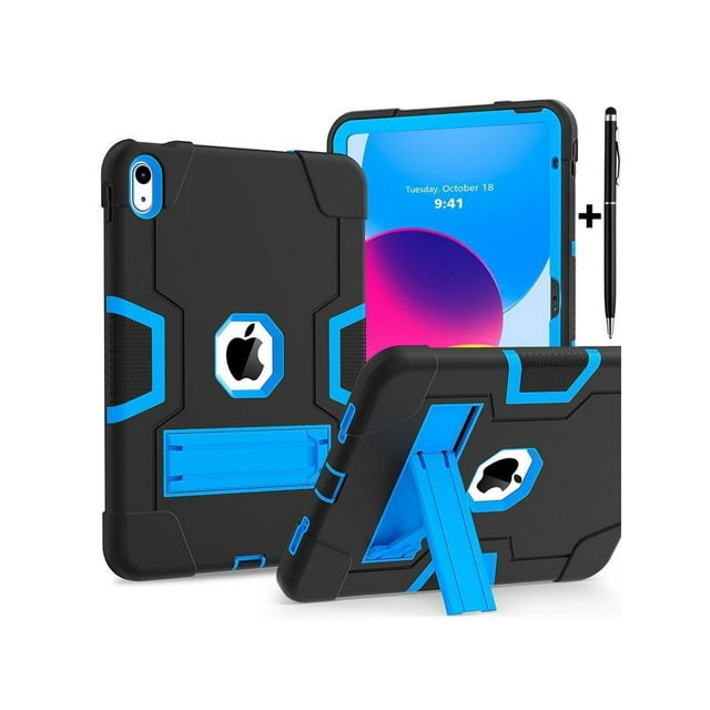 For iPad 10th Generation Case 2022 Protective Cover for iPad 10th Generation 10.9 inch with Stand, Stylus Pen Shockproof Cover for New iPad 10.9 Inch Case 2022