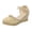 Beige, variant on Stylago Women Closed Toe Espadrilles Wedge Sandals Arch Support Casual Beach Shoes Ankle Strap Summer Wedges Sandal Size 7.5 Black