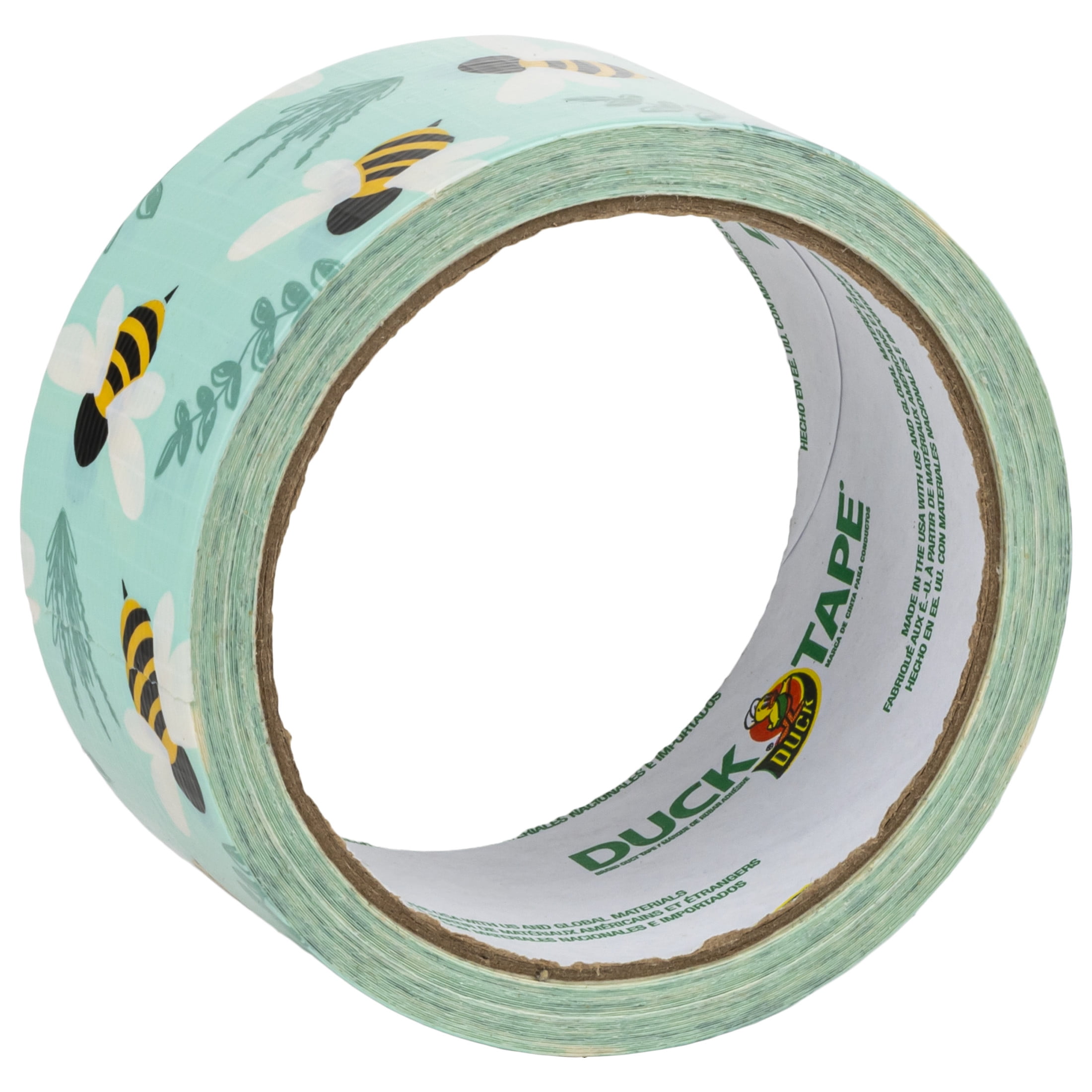 (3 pack) Printed Duck Tape Brand Duct Tape, 1.88 in. x 10 yd., Botanical Bees