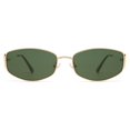 thumbnail image 1 of Gafas de sol retro ovaladas hexagonales con montura metálica Appassal AP3625, 1 of 5