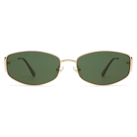 Gafas de sol retro ovaladas hexagonales con montura metálica Appassal AP3625