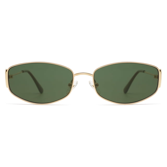 Gafas de sol retro ovaladas hexagonales con montura metálica Appassal AP3625