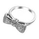 thumbnail image 4 of EeaseMX Anillos de circonita de moda, anillo de cobre blanco con lazo, accesorios de joyería para mujeres y niñas - Talla 9 de EE. UU., 4 of 7