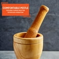 thumbnail image 6 of Imusa Small Traditional Wood Mortar and Pestle, Beige, 6 of 11