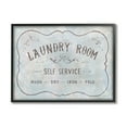 thumbnail image 2 of Stupell Industries Vintage Parisian Laundry Room Sign Self Service Grey, 20 x 16, Design by Danhui Nai, 2 of 5
