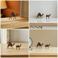 thumbnail image 4 of WEUVEB 2Pcs Golden Vintage Camel Figurines Eid Mubarak Ramadan Home Decor Middle East Style Decorative Ornaments, 4 of 7