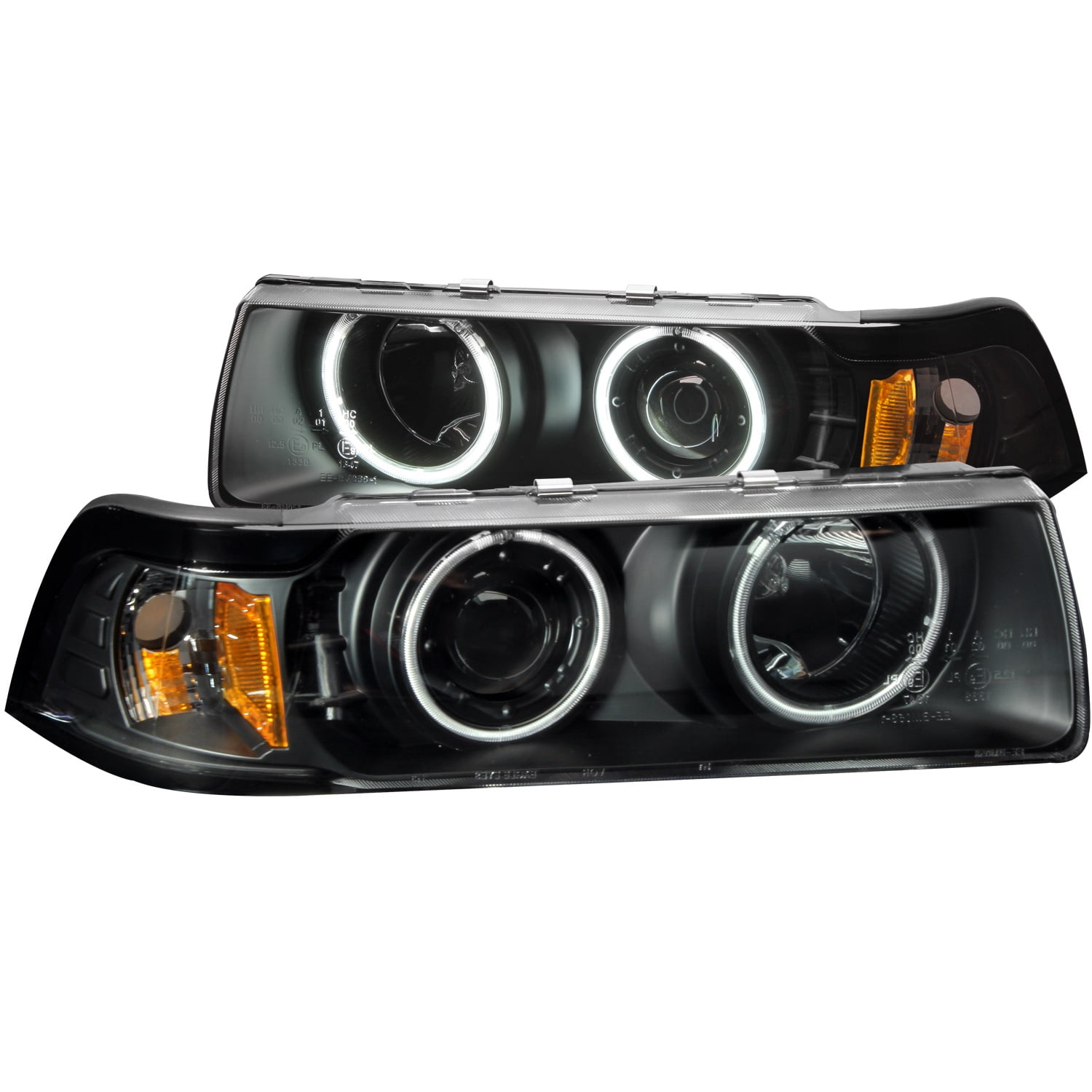 ANZO 19921998 BMW 3 Series E36 Projector Headlights w/ Halo Chrome