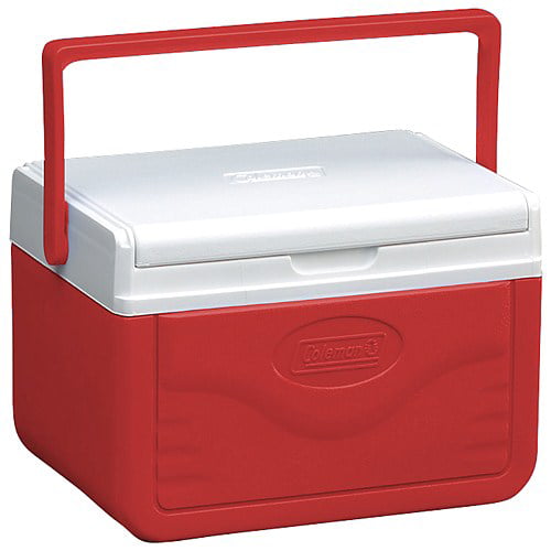 small red cooler