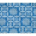 thumbnail image 4 of oneOone Cotton Flex Medium Blue Fabric Geometric & Artistic Floral African Dress Material Fabric Print Fabric By The Yard 40 Inch Wide, 4 of 4