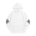thumbnail image 2 of Y2k Hoodies Gothic Hoodies Unisex With Pockets Streetwear And Casual Style Featuring Prints On The Back And Both Sleeves, 2 of 4