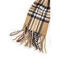 thumbnail image 4 of Sierra Socks Men's and Women's Unisex Plaid Scarf, Oversized Scarves, Softer features, Size 72"X12" (Khaki), 4 of 5