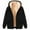 Black, variant on Wancir Women's Casual Full Zip Up Sherpa Lined Hoodie Sweatshirt Jacket Coat
