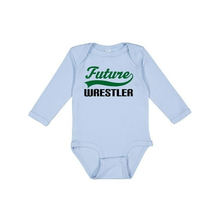 

Inktastic Future Wrestler Gift Baby Boy Long Sleeve Bodysuit