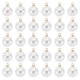 thumbnail image 1 of Cuelga de perlas falsas de 14mm, 100 piezas de cuentas de perlas para hacer joyas, pulseras, aretes, collar, dorado y blanco, 1 of 5
