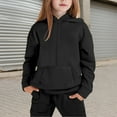 thumbnail image 5 of MEZZALL Girls Long Sleeve Hooded Pullover And Jogger Pants Outfit Sets Soft Casual Two Piece Comfy Tracksuit Big Kids Youth Toddler Playwear Leisure Versatile Clothes Sets, 5 of 9