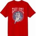 thumbnail image 3 of Rock & Roll Tiger Adult Red Crew Neck Short Sleeve Tee-Medium, 3 of 4