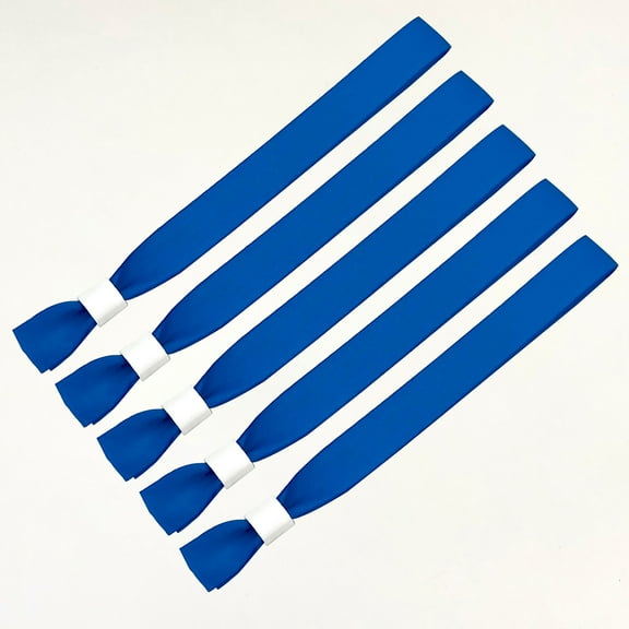 LOLIPPYY 20pcs Events Fabric Wristbands: Cloth Bracelets for Concerts Club Entrances - Blank Colored Wristbands for Crowd Management