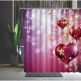 thumbnail image 5 of Shower Curtain Valentine's Day Gift Romantic Heart-Shaped Pattern Tree Flower Sea Bathtub r Multi Size Cloth Curtains, 5 of 6