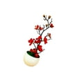 thumbnail image 1 of Fake Plant Potted Arrangement Artificial Potted Flowers for Party Flowers Table Decor Simulation Flower Home Decorations Red, 1 of 9